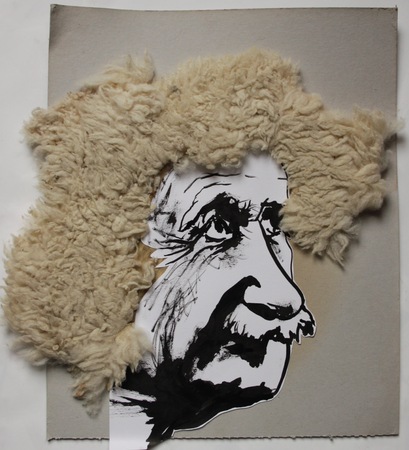  portret van Einstein